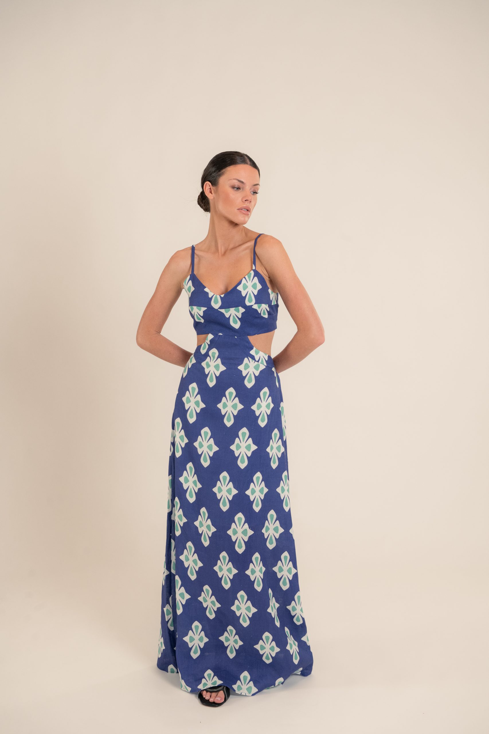 _DSC4324 Lily Luly Navy Dress - Image 1