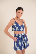 Carol Luly Navy Shorts - Image 2
