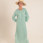 Eleonora Stripes Green Dress
