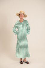 Eleonora Stripes Green Dress