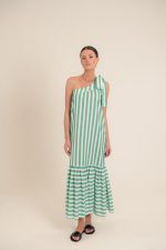 Teresa Green Stripes Dress