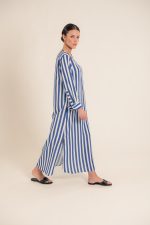 Eleonora Stripe Blue Dress - Image 2