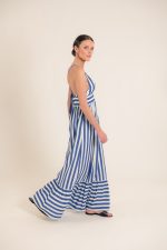 Botanico Blue Stripes Dress - Image 4