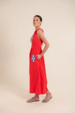 Morgana Red Dress - Image 3