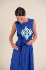 Carlota Intense Blue Dress - Image 3