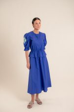 Milena Intense Blue Dress - Image 2