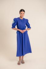 Milena Intense Blue Dress - Image 3