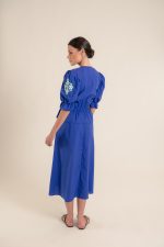 Milena Intense Blue Dress - Image 4