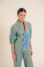 Jasmin Ludic Flowers Green Top