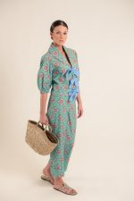 Jasmin Ludic Flowers Green Top - Image 4