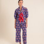 Regina Ludic Flowers Purple Pants