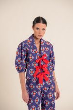 Jasmin Ludic Flowers Purple Top