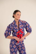 Jasmin Ludic Flowers Purple Top - Image 2