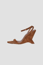 Polygonic Heels Suede Taba