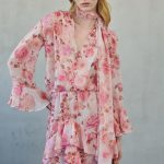 Felinia Shirt with Scarf Pink Floral