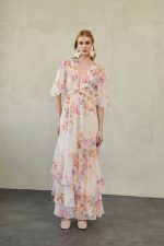 Villy Kaftan Dress White Floral