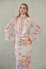 Villy Maxi Skirt White Floral - Image 2
