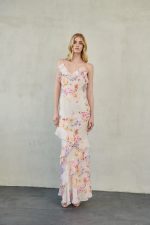 Villy Open Back Dress White Floral