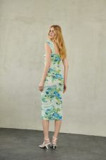 Zayel Midi Mesh Dress Ciel Floral - Image 3