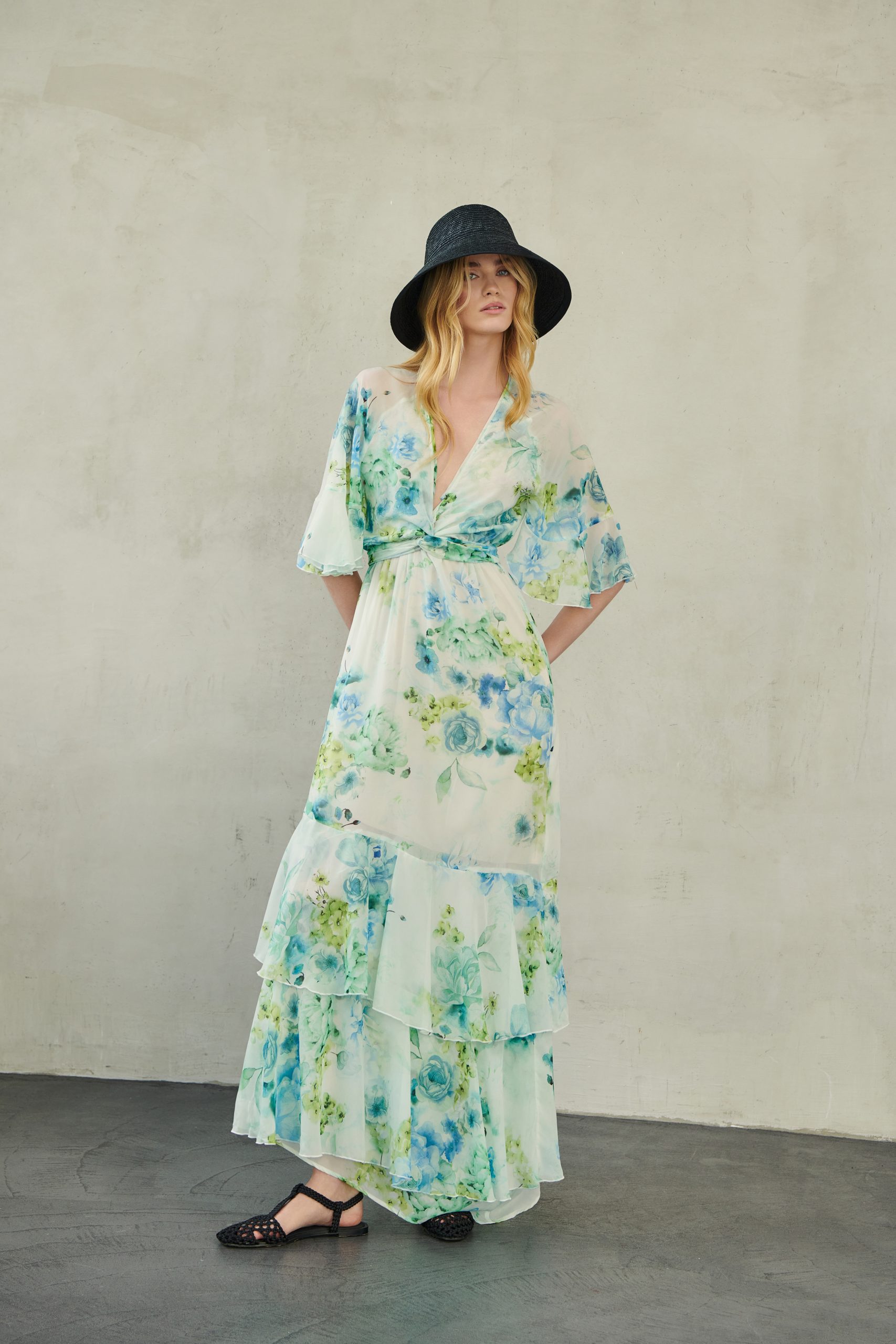 _DSC3967 Zayel Kaftan Dress Ciel Floral - Image 1