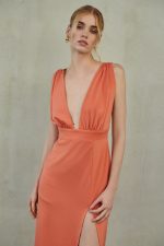 Aria Maxi Dress | Brunt Orange