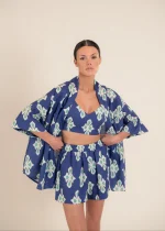 Wasabi Luly Navy Top and Kimono Set - Image 3