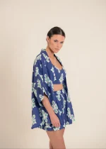Wasabi Luly Navy Top and Kimono Set - Image 2