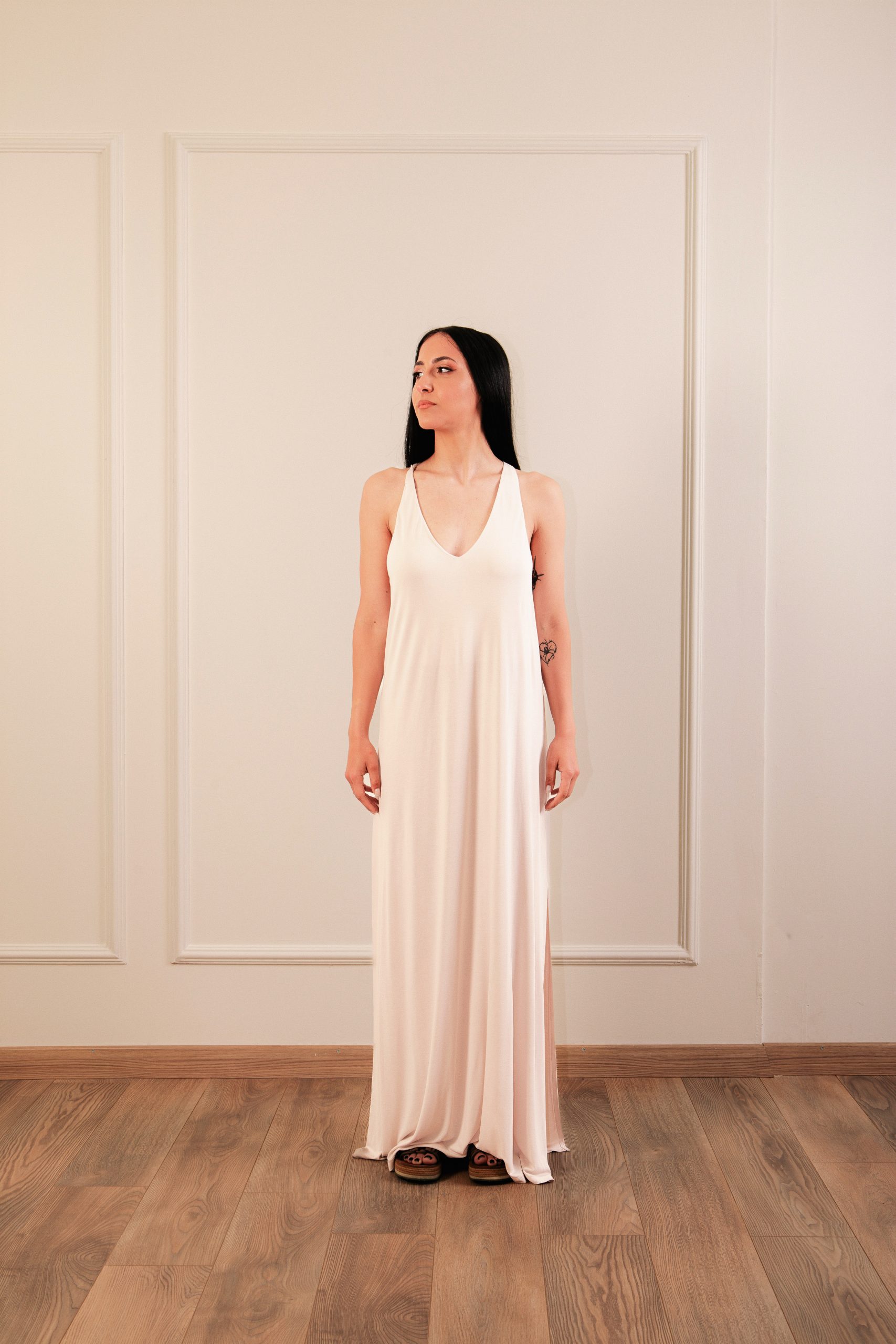 IMG_3517 Vanilla Maxi Dress - Image 1