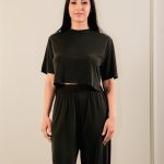 Black Cropped T-Shirt