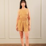 Cupro Shorts Gold