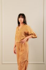 Cupro Shirt Gold - Image 2