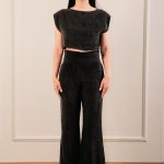 Cupro Pants Black