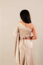 One Shoulder Top Sand - Image 5