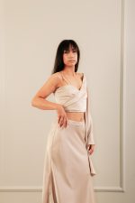 One Shoulder Top Sand - Image 4