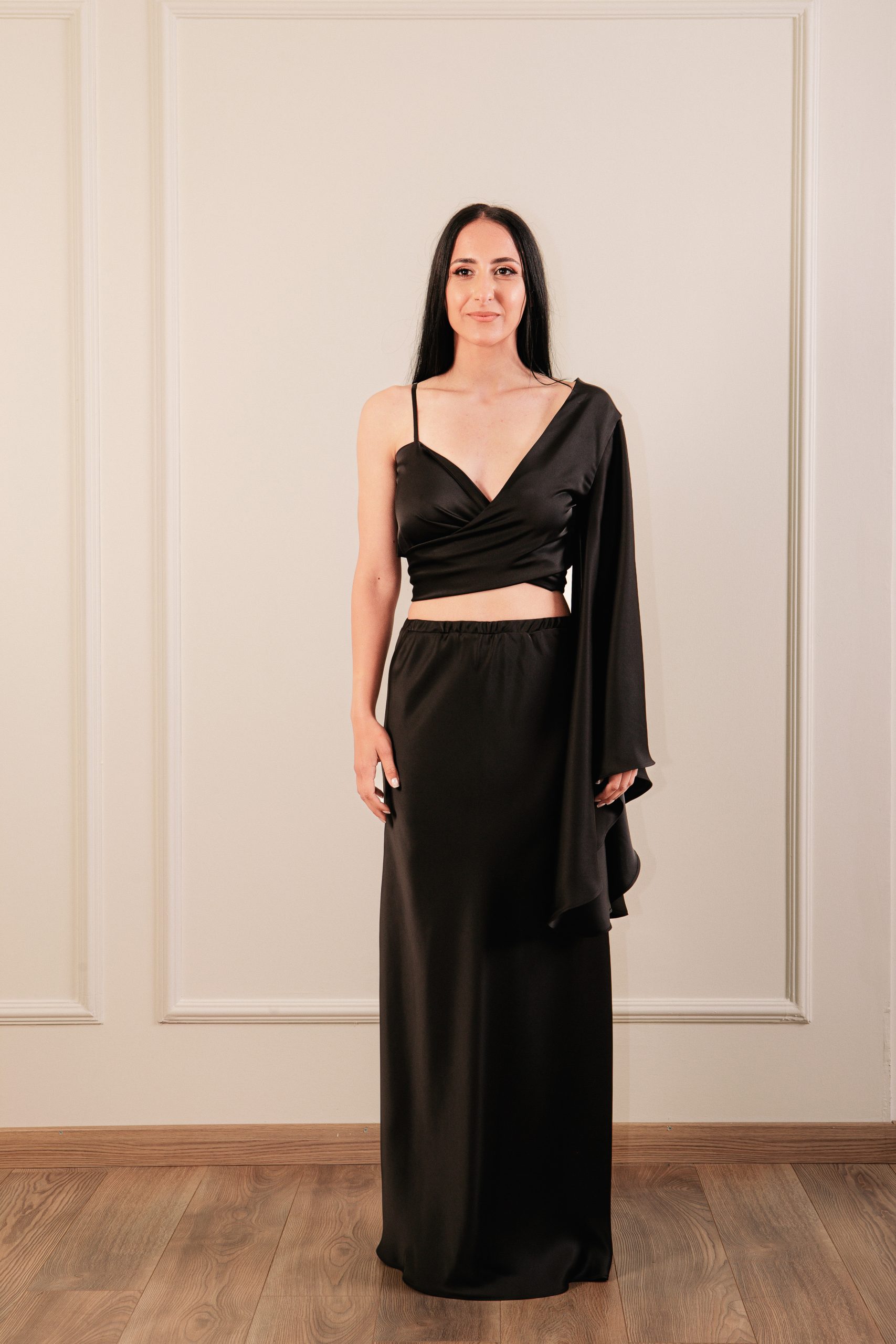 IMG_4038 One Shoulder Top Black - Image 1
