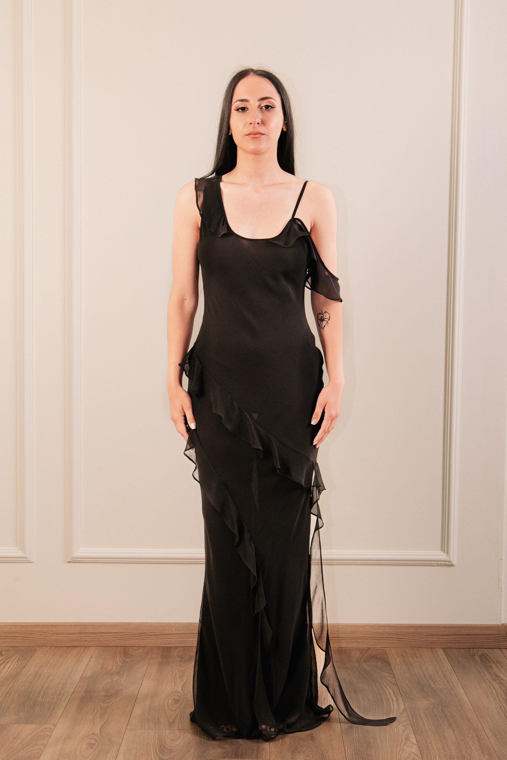 IMG_4066 Maxi Black Dress - Image 1