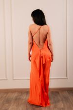 Maxi Open Back Dress Terracota - Image 3