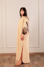 Maxi Stripped Dress Yellow - Image 2
