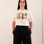 Cropped T-Shirt Ecru