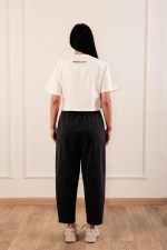 Elastic Denim Pants Blue - Image 4