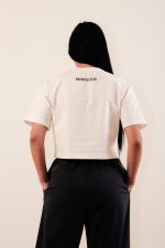 Cropped T-Shirt Ecru - Image 3