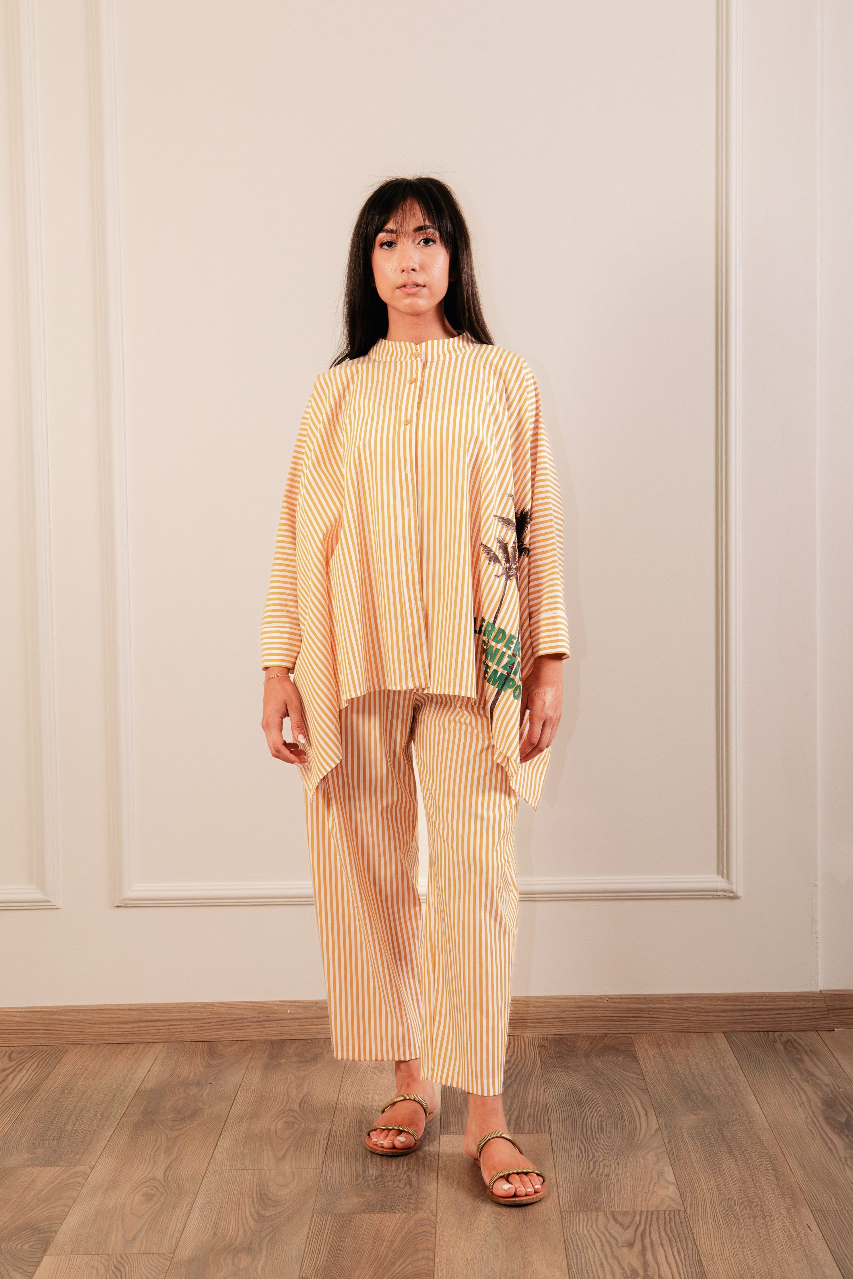 IMG_4427 Oversized Shirt Yellow - Image 1