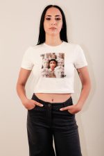 Cropped T-Shirt Ecru