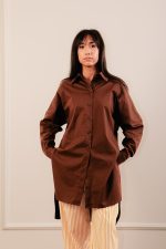 Shrit Dress Brown
