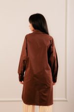 Shrit Dress Brown - Image 4