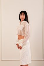 Cropped Shirt Off White - Image 2