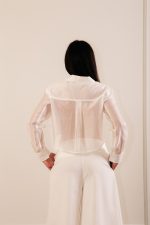 Cropped Shirt Off White - Image 3