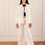 Denim Pants Off White