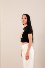 Cropped T-Shirt Black - Image 2