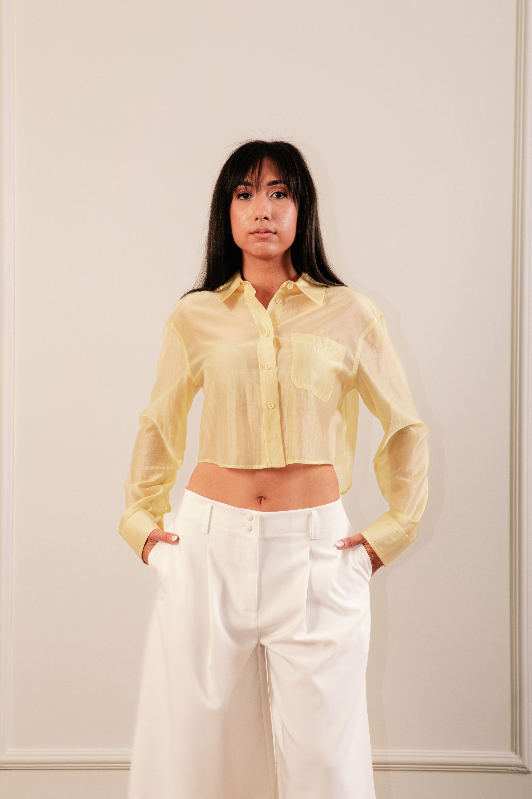 IMG_4521 Cropped Shirt Butter - Image 1